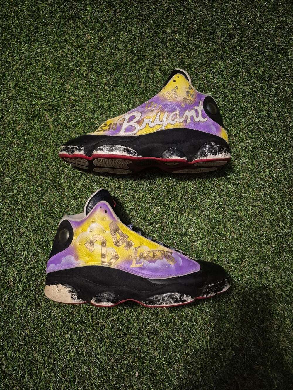 Air Jordan 13 he got game 
Kobe custom 
Shoes are 100% (authentic)